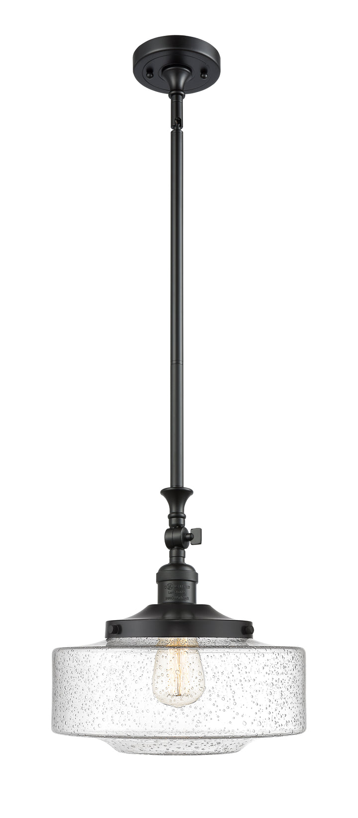 Innovations Lighting Bridgeton 12" Mini Pendant - Matte Black Mini-Pendants Innovations Lighting   