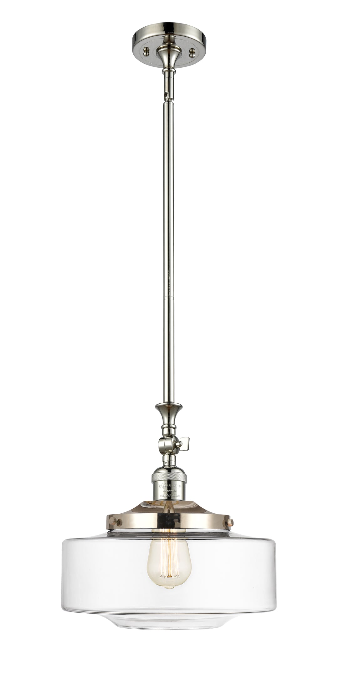 Innovations Lighting Bridgeton 12" Mini Pendant - Polished Nickel Mini-Pendants Innovations Lighting   