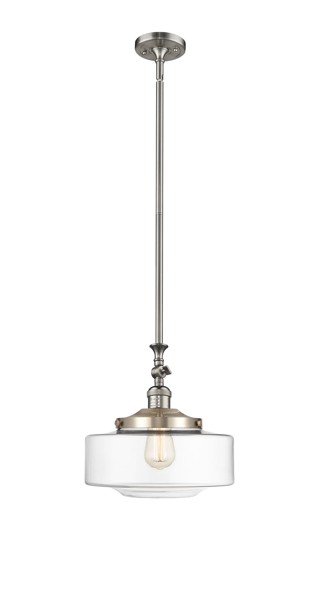 Innovations Lighting Bridgeton 12" Mini Pendant - Brushed Satin Nickel Mini-Pendants Innovations Lighting   