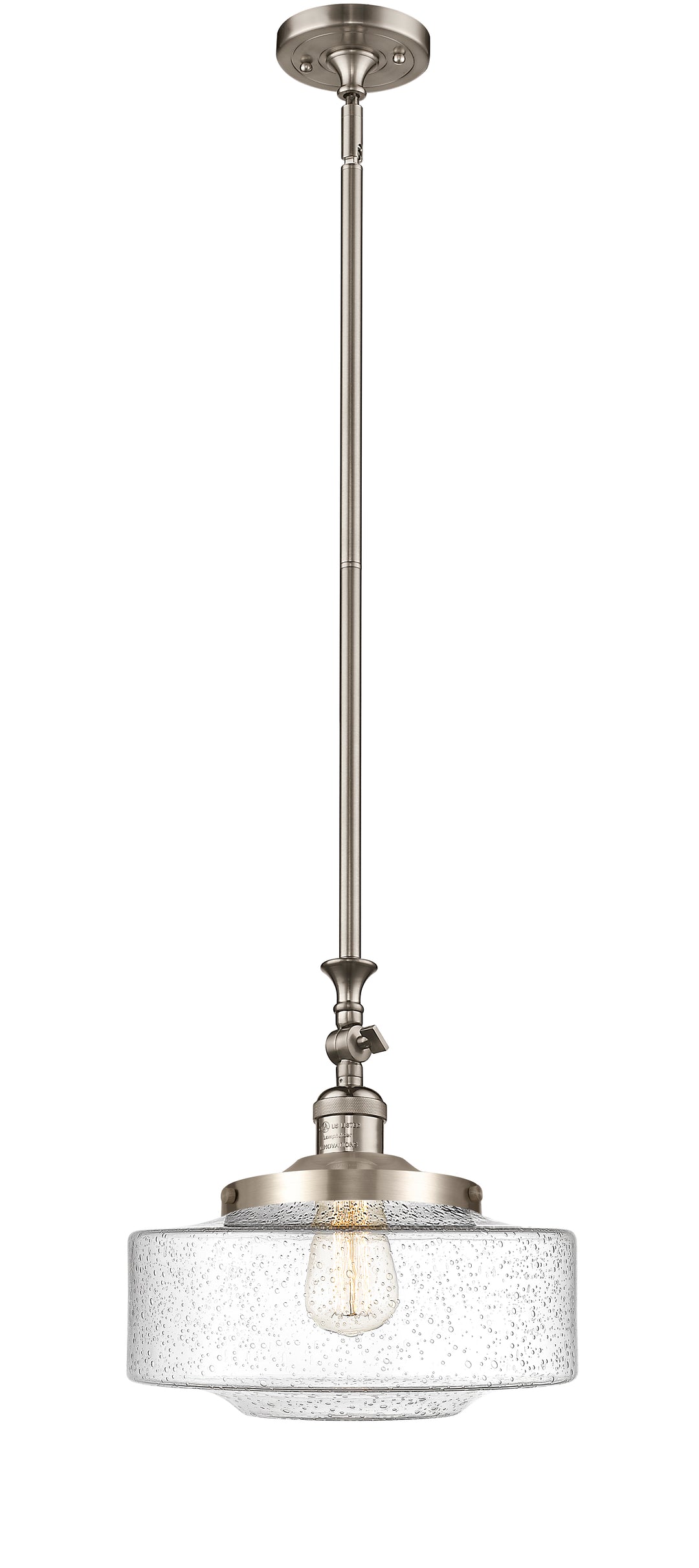 Innovations Lighting Bridgeton 12" Mini Pendant - Brushed Satin Nickel Mini-Pendants Innovations Lighting   