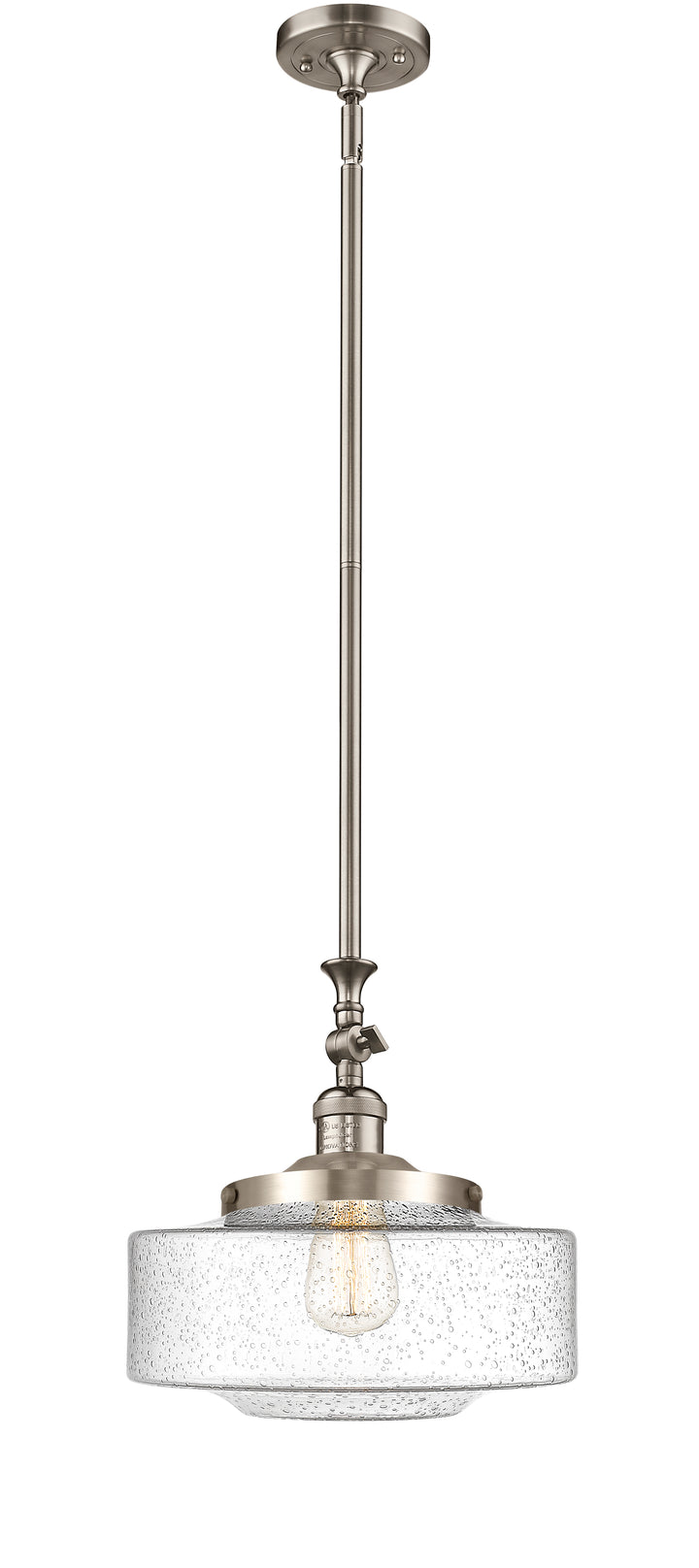 Innovations Lighting Bridgeton 12" Mini Pendant - Brushed Satin Nickel Mini-Pendants Innovations Lighting   