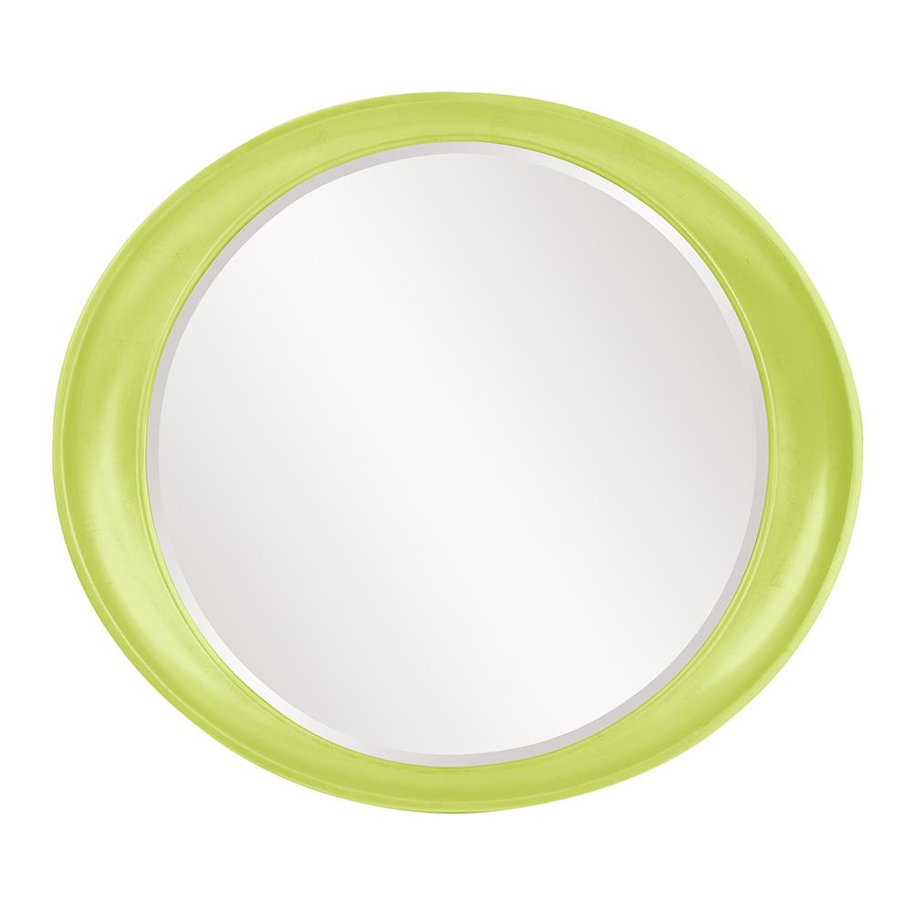 Howard Elliott Collection Ellipse Mirror - Glossy Green Mirrors Howard Elliott Collection   