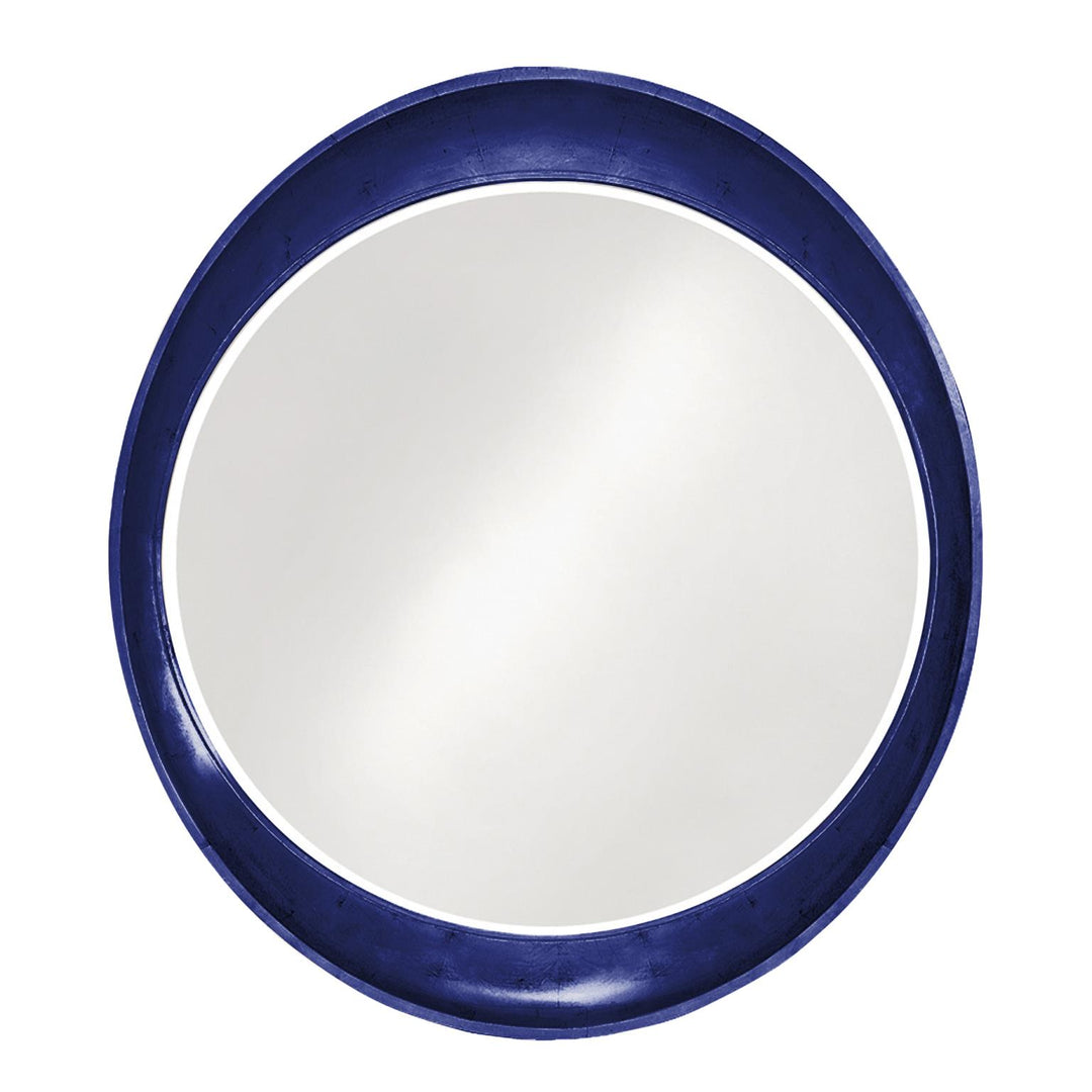 Howard Elliott Collection Ellipse Mirror - Glossy Navy Mirrors Howard Elliott Collection   