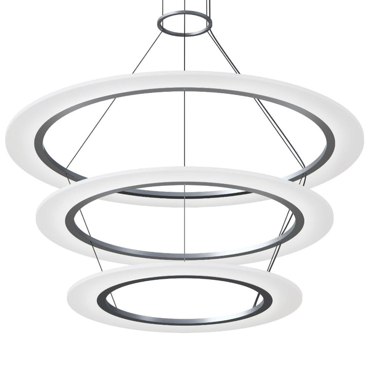 Sonneman Arctic Rings Large Triple LED Ring Pendant