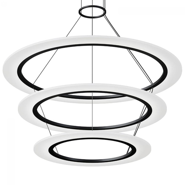 Sonneman Arctic Rings Large Triple LED Ring Pendant Pendants Sonneman   