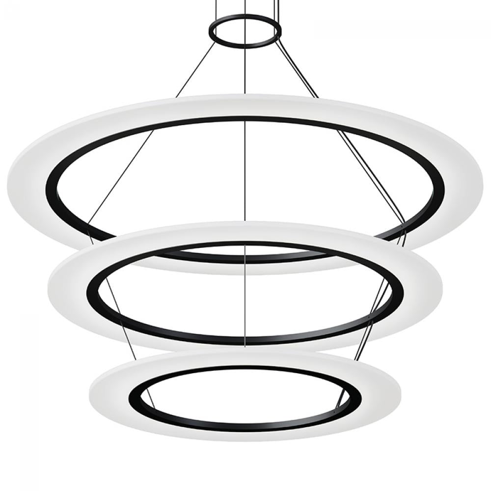 Sonneman Arctic Rings Large Triple LED Ring Pendant