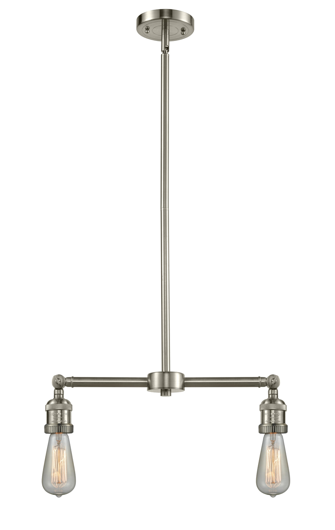 Innovations Lighting Bare Bulb Island Light - Brushed Satin Nickel