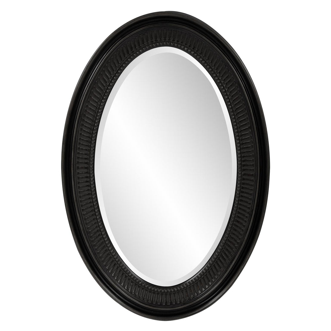 Howard Elliott Collection Ethan Mirror - Glossy Black Mirrors Howard Elliott Collection   