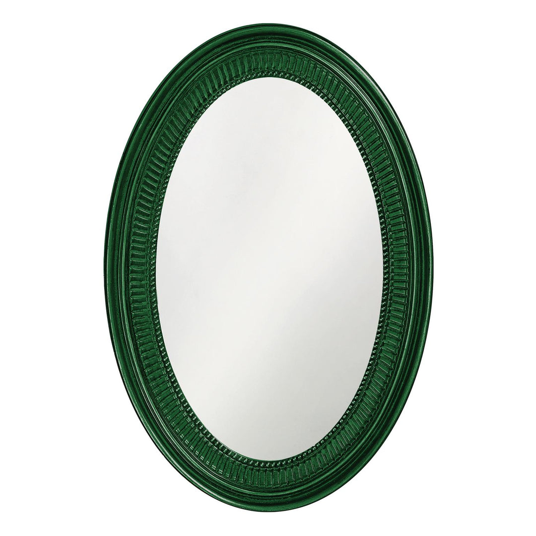 Howard Elliott Collection Ethan Mirror - Glossy Hunter Green Mirrors Howard Elliott Collection   