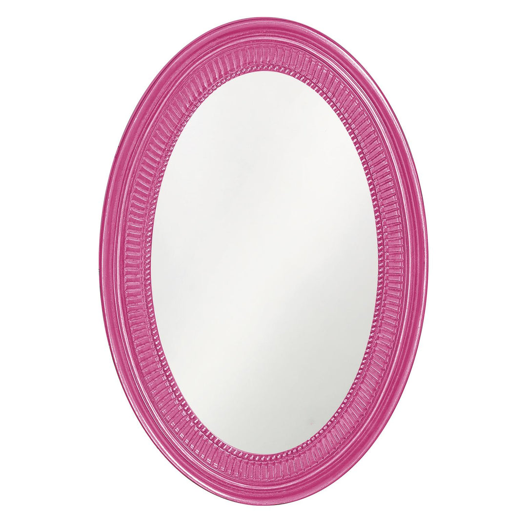 Howard Elliott Collection Ethan Mirror - Glossy Hot Pink Mirrors Howard Elliott Collection   