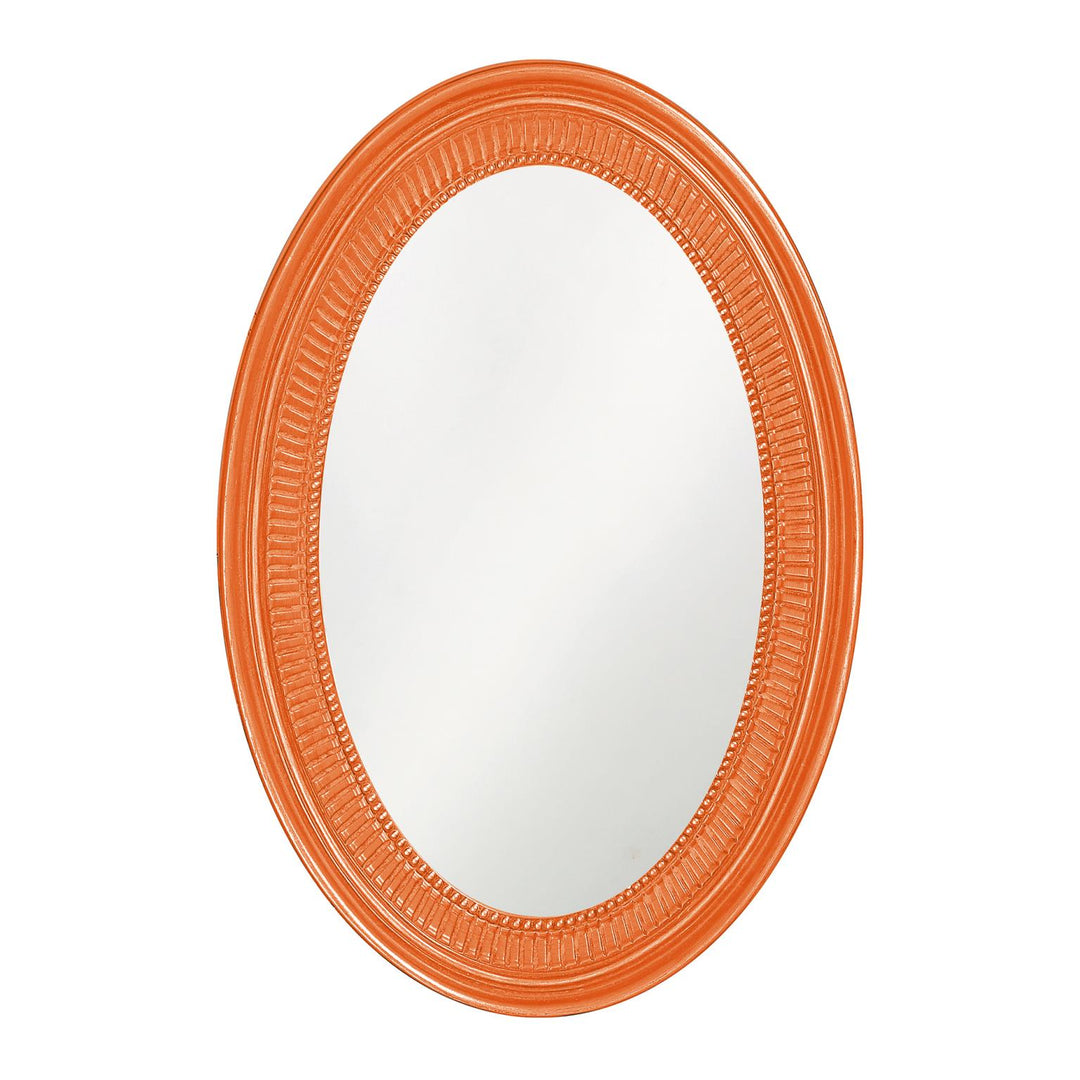 Howard Elliott Collection Ethan Mirror - Glossy Orange Mirrors Howard Elliott Collection   