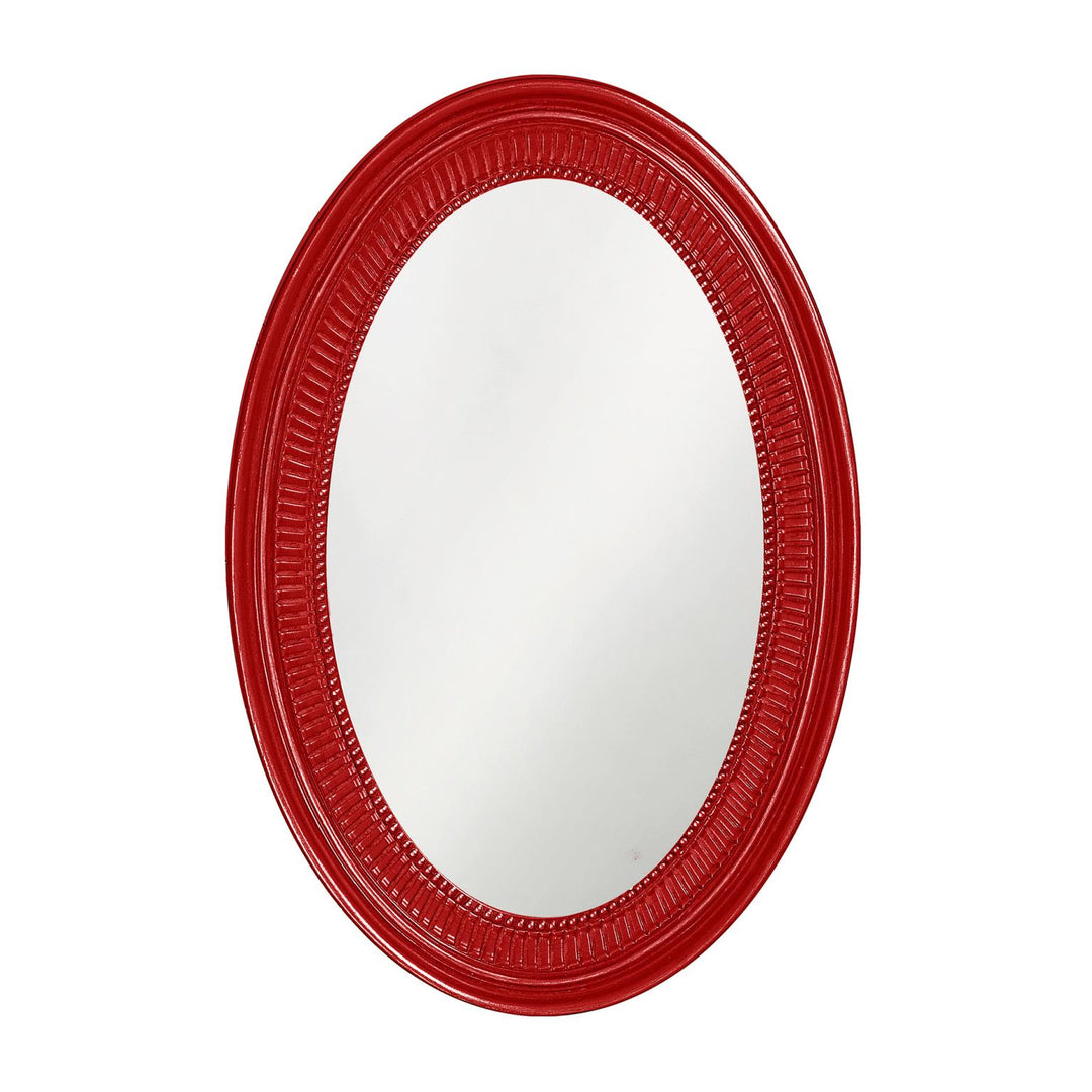 Howard Elliott Collection Ethan Mirror - Glossy Red Mirrors Howard Elliott Collection   