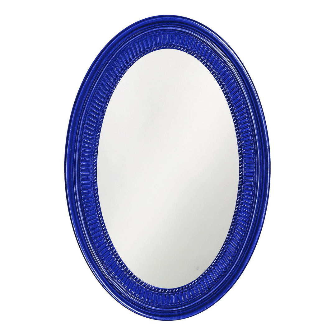 Howard Elliott Collection Ethan Mirror - Glossy Royal Blue Mirrors Howard Elliott Collection   