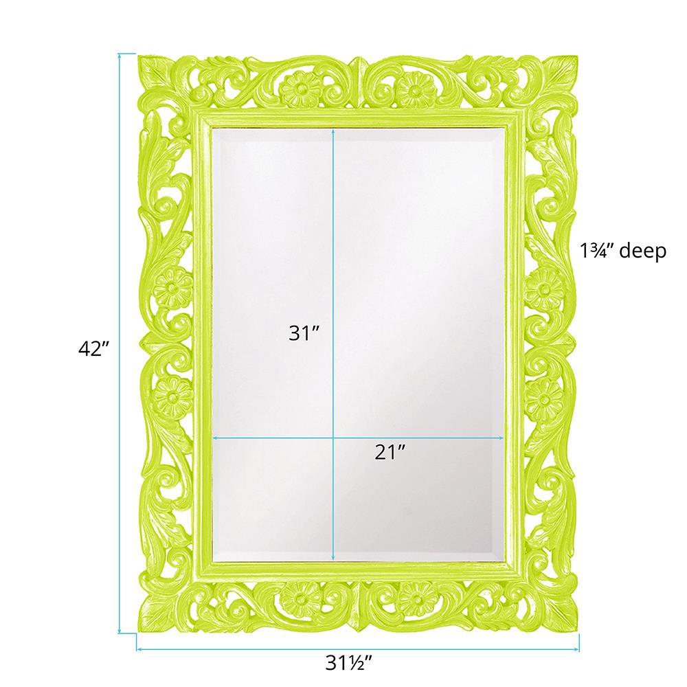 Howard Elliott Collection Chateau Mirror - Glossy Green