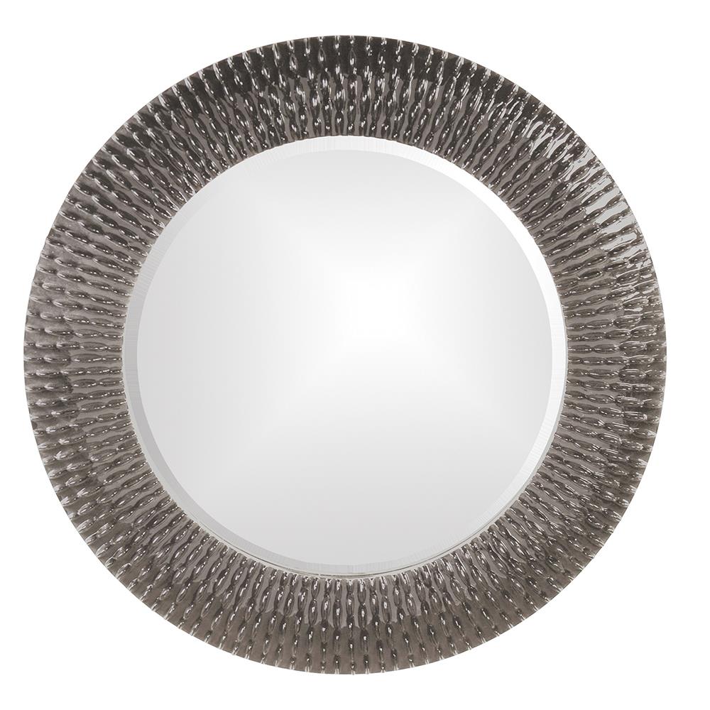 Howard Elliott Collection Bergman Mirror - Glossy Charcoal Mirrors Howard Elliott Collection   