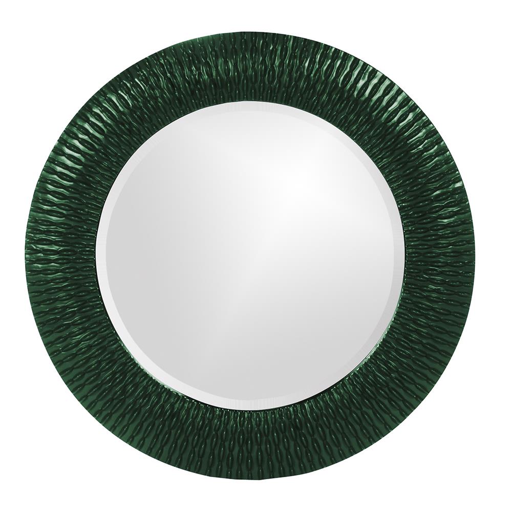 Howard Elliott Collection Bergman Mirror - Glossy Hunter Green Mirrors Howard Elliott Collection   