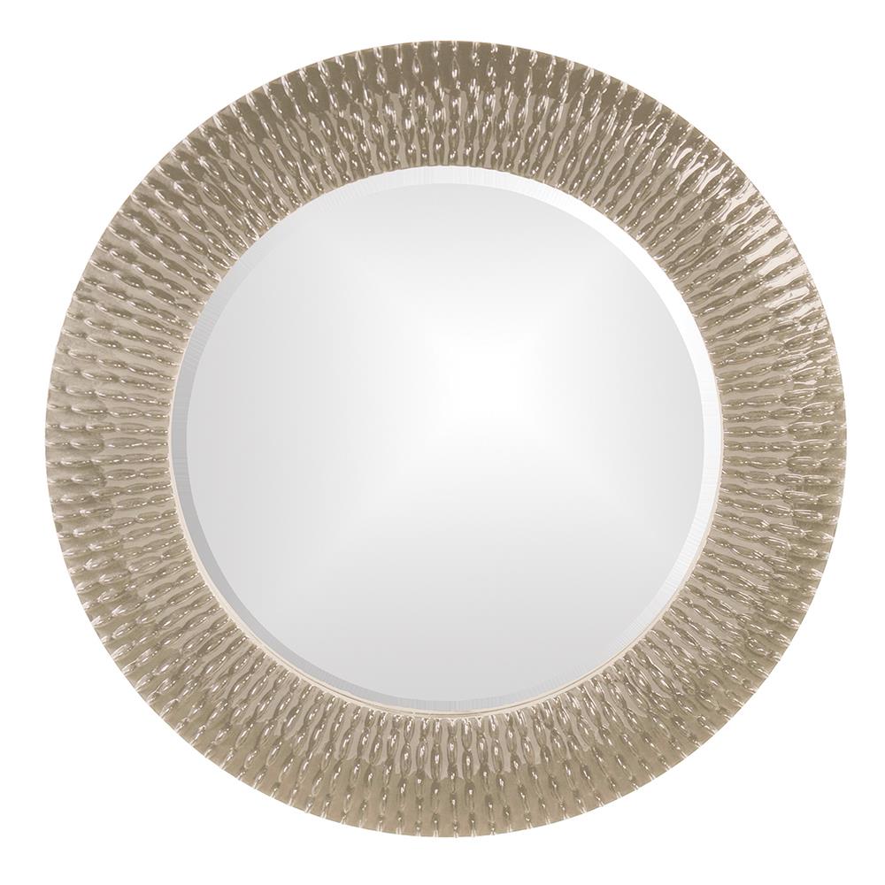 Howard Elliott Collection Bergman Mirror - Glossy Nickel Mirrors Howard Elliott Collection   