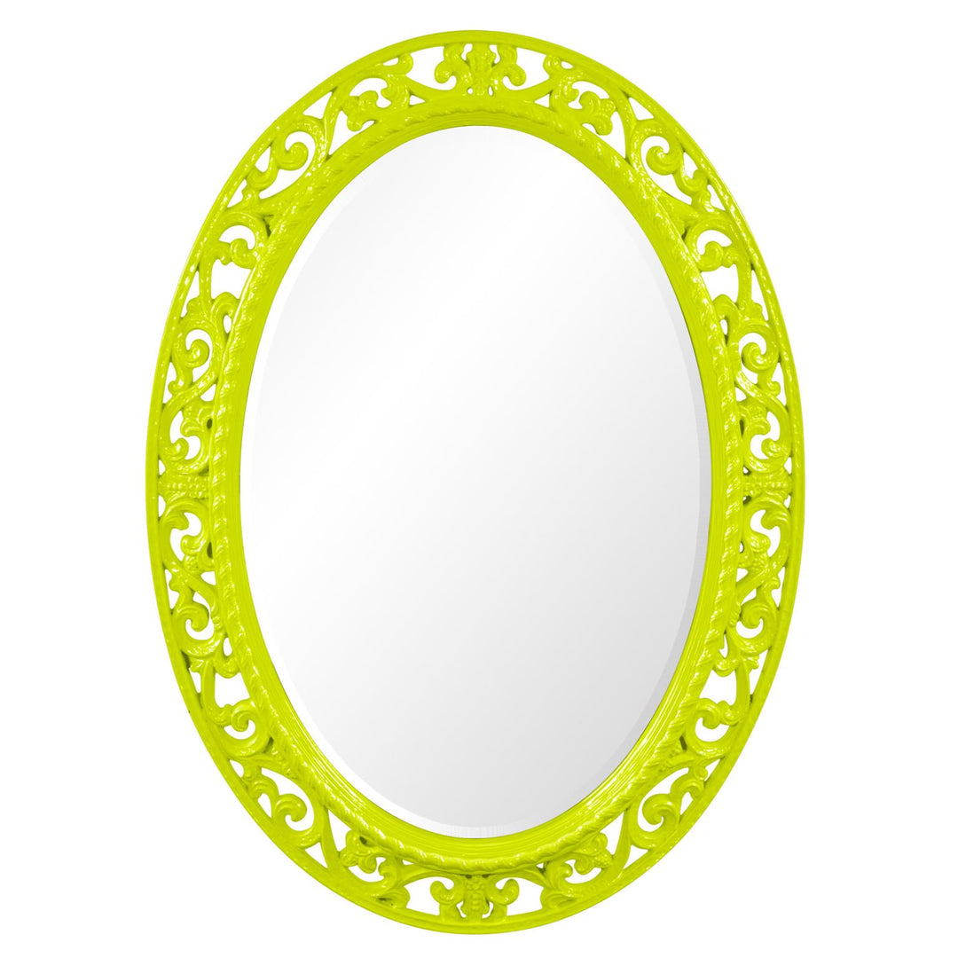 Howard Elliott Collection Suzanne Mirror - Glossy Green Mirrors Howard Elliott Collection   