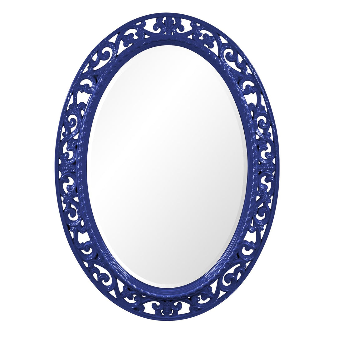 Howard Elliott Collection Suzanne Mirror - Glossy Royal Blue Mirrors Howard Elliott Collection   