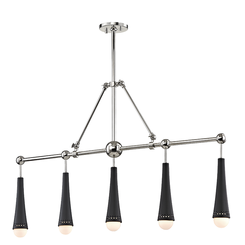 Hudson Valley Lighting Tupelo Linear Chandeliers Hudson Valley Lighting Polished Nickel  