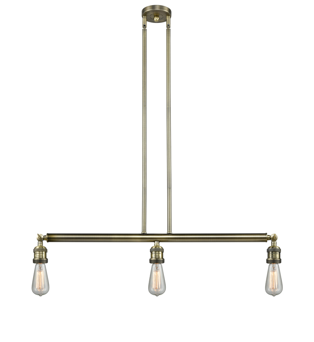 Innovations Lighting Bare Bulb Island Light - Antique Brass