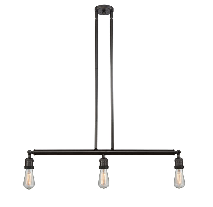 Innovations Lighting Bare Bulb Island Light - Oil Rubbed Bronze Linear Chandeliers Innovations Lighting   