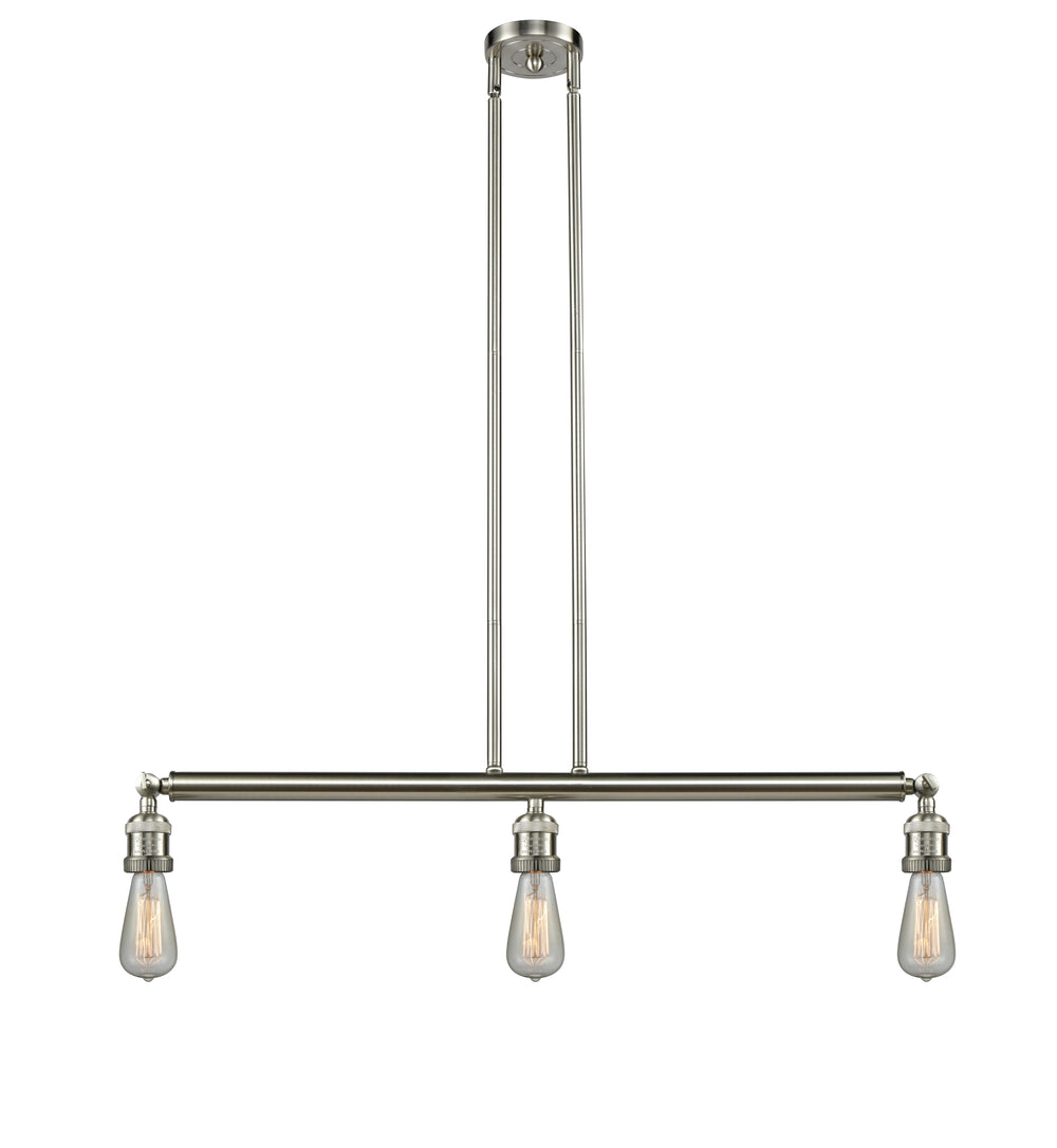 Innovations Lighting Bare Bulb Island Light - Brushed Satin Nickel