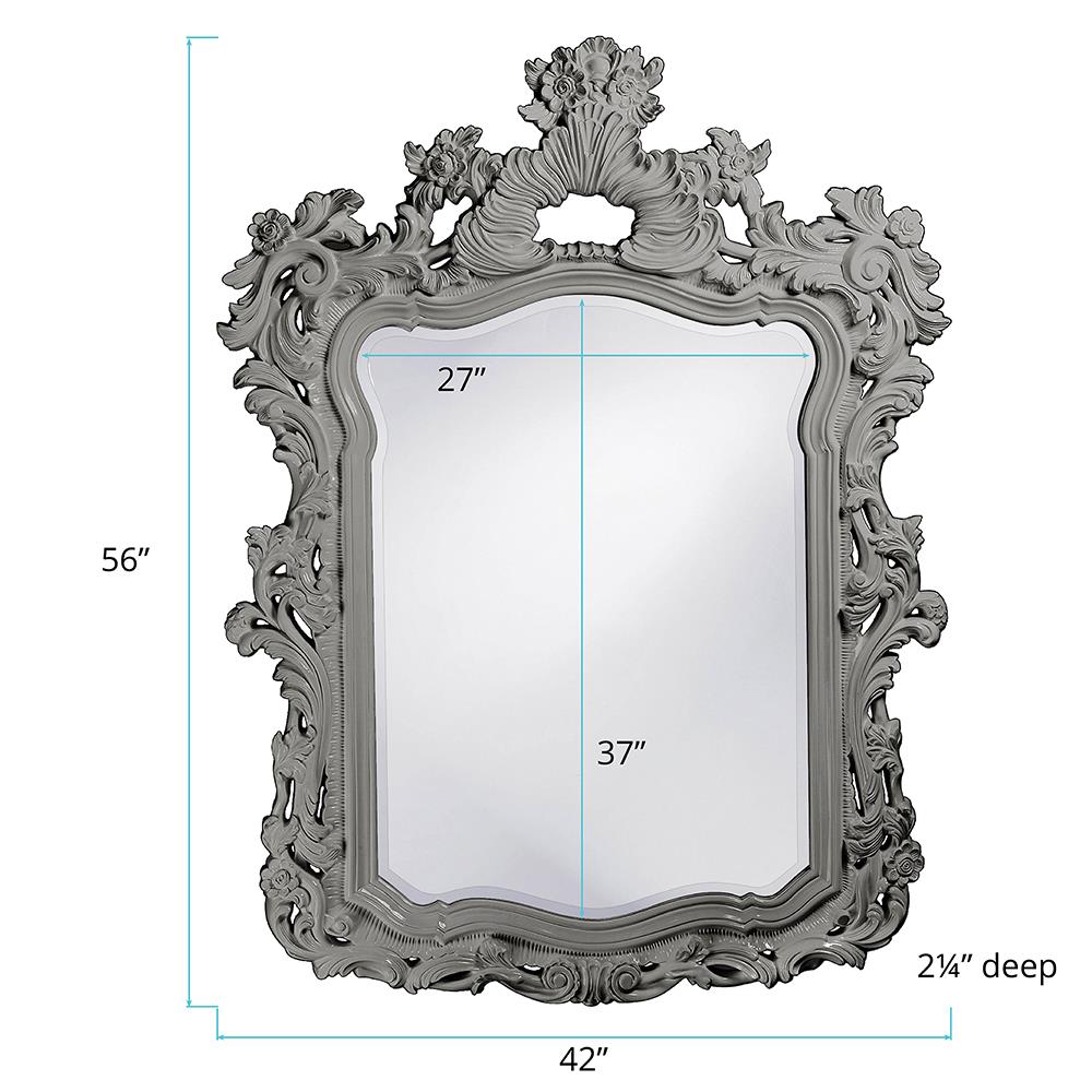 Howard Elliott Collection Turner Mirror - Glossy Nickel Mirrors Howard Elliott Collection   