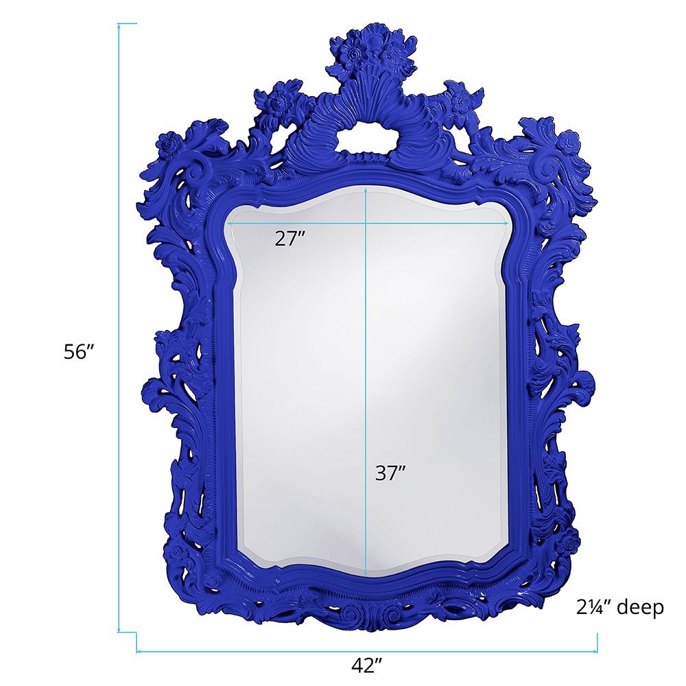 Howard Elliott Collection Turner Mirror - Glossy Royal Blue