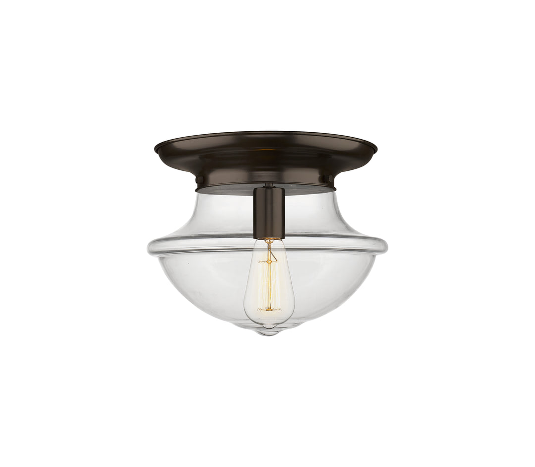 Innovations Lighting Oxford 12" Flush Mount - Oil Rubbed Bronze Ceiling Flush Mounts Innovations Lighting Clear ; Glass Type: Transparent  