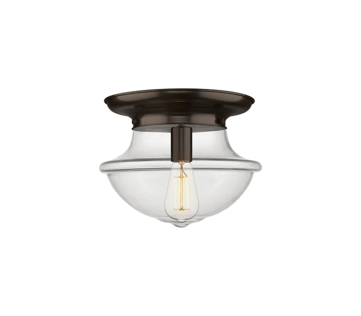 Innovations Lighting Oxford 12" Flush Mount - Oil Rubbed Bronze Ceiling Flush Mounts Innovations Lighting Clear ; Glass Type: Transparent  