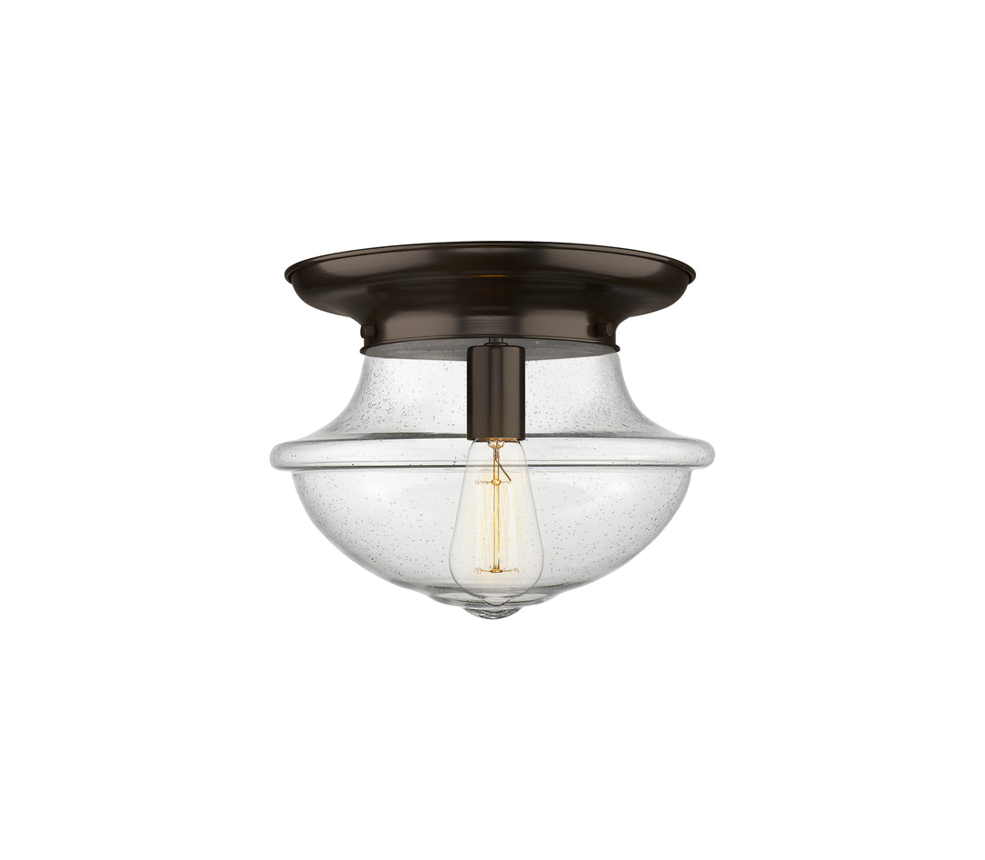 Innovations Lighting Oxford 12" Flush Mount - Oil Rubbed Bronze Ceiling Flush Mounts Innovations Lighting Seedy ; Glass Type: Seeded  