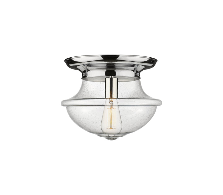 Innovations Lighting Oxford 12" Flush Mount - Polished Chrome Ceiling Flush Mounts Innovations Lighting Seedy ; Glass Type: Seeded  