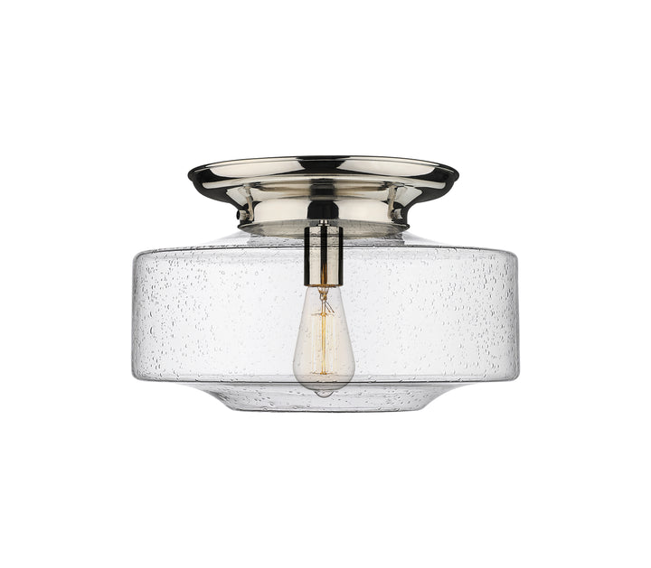 Innovations Lighting Bridgeton 16" Flush Mount Ceiling Flush Mounts Innovations Lighting Polished Nickel Seedy ; Glass Type: Seedy 