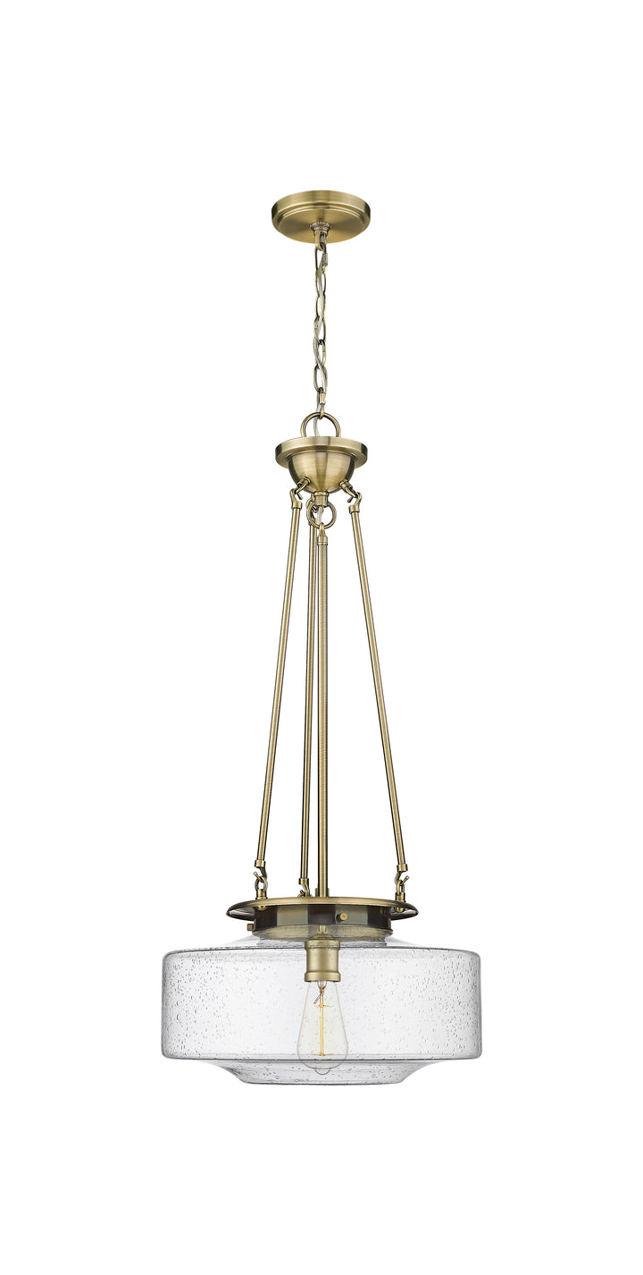 Innovations Lighting Bridgeton 16" Pendant Pendants Innovations Lighting Antique Brass Seedy ; Glass Type: Seeded 