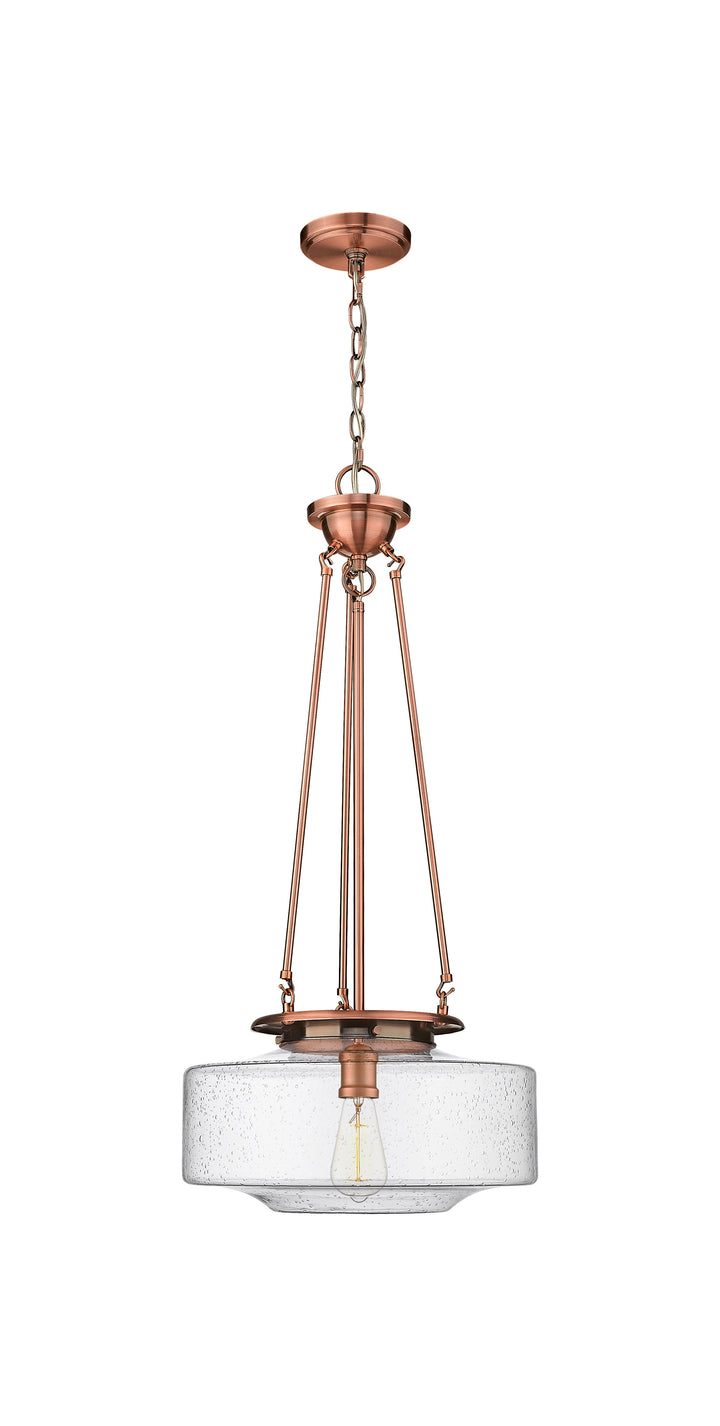 Innovations Lighting Bridgeton 16" Pendant Pendants Innovations Lighting Antique Copper Seedy ; Glass Type: Seeded 