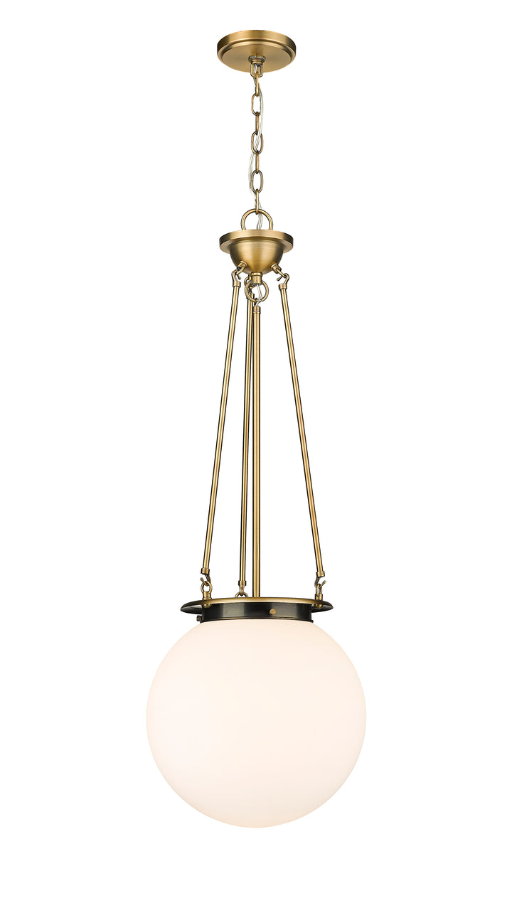 Innovations Lighting Beacon 14" Pendant - Brushed Brass Pendants Innovations Lighting Matte White ; Glass Type: Frosted  