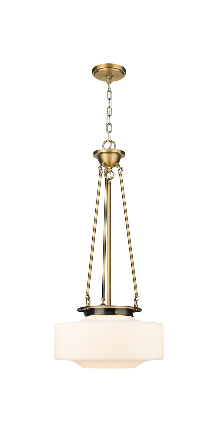 Innovations Lighting Bridgeton 16" Pendant Pendants Innovations Lighting Brushed Brass Matte White ; Glass Type: Frosted 