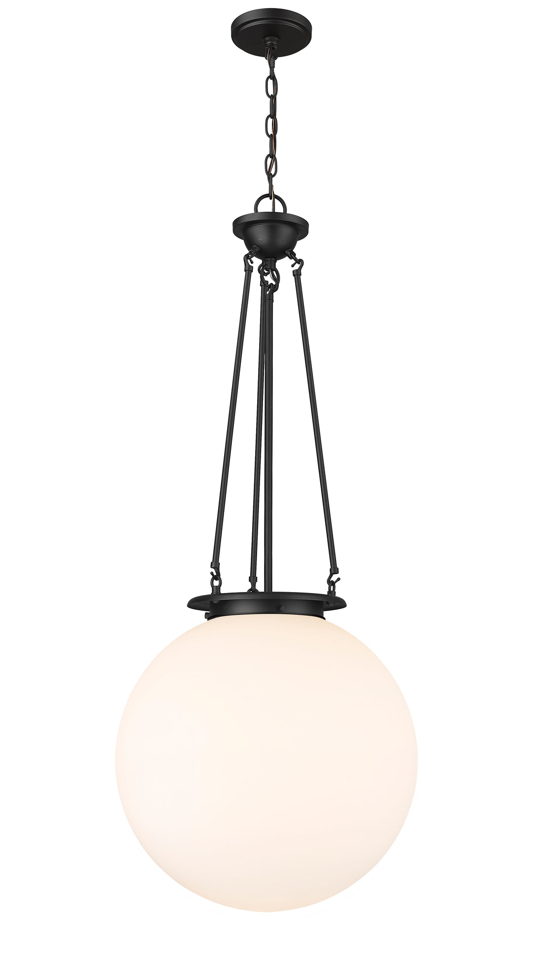 Innovations Lighting Beacon 18" Pendant - Matte Black Pendants Innovations Lighting Matte White ; Glass Type: Frosted  