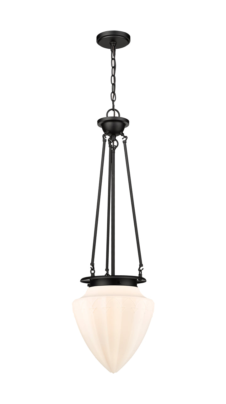 Innovations Lighting Beacon 12" Pendant Pendants Innovations Lighting Matte Black Matte White ; Glass Type: Frosted 