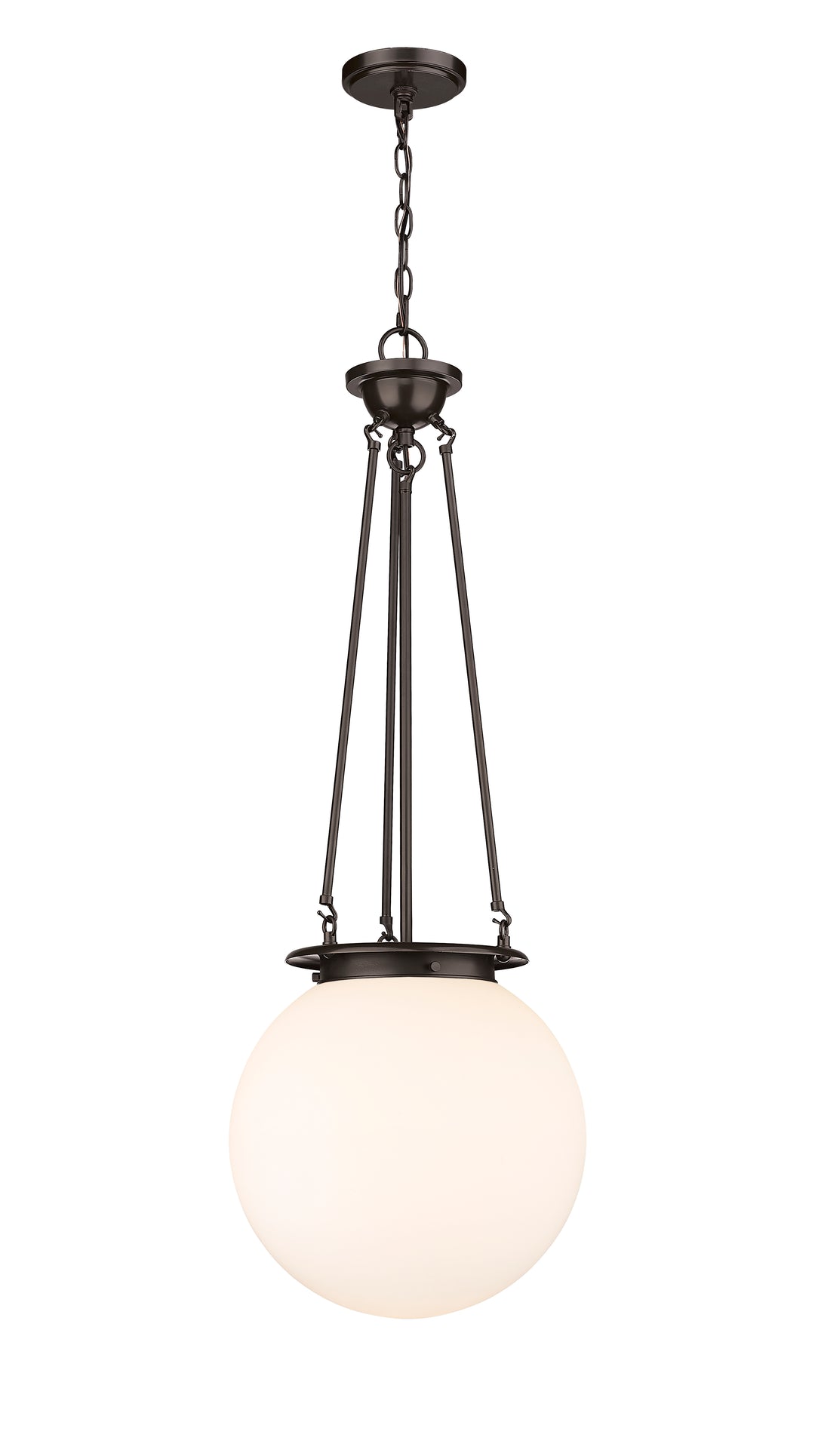 Innovations Lighting Beacon 14" Pendant - Oil Rubbed Bronze Pendants Innovations Lighting Matte White ; Glass Type: Frosted  