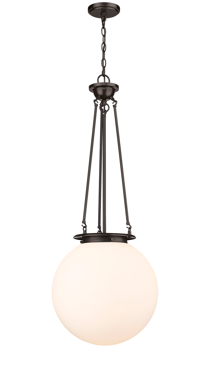 Innovations Lighting Beacon 16" Pendant - Oil Rubbed Bronze Pendants Innovations Lighting Matte White ; Glass Type: Frosted  