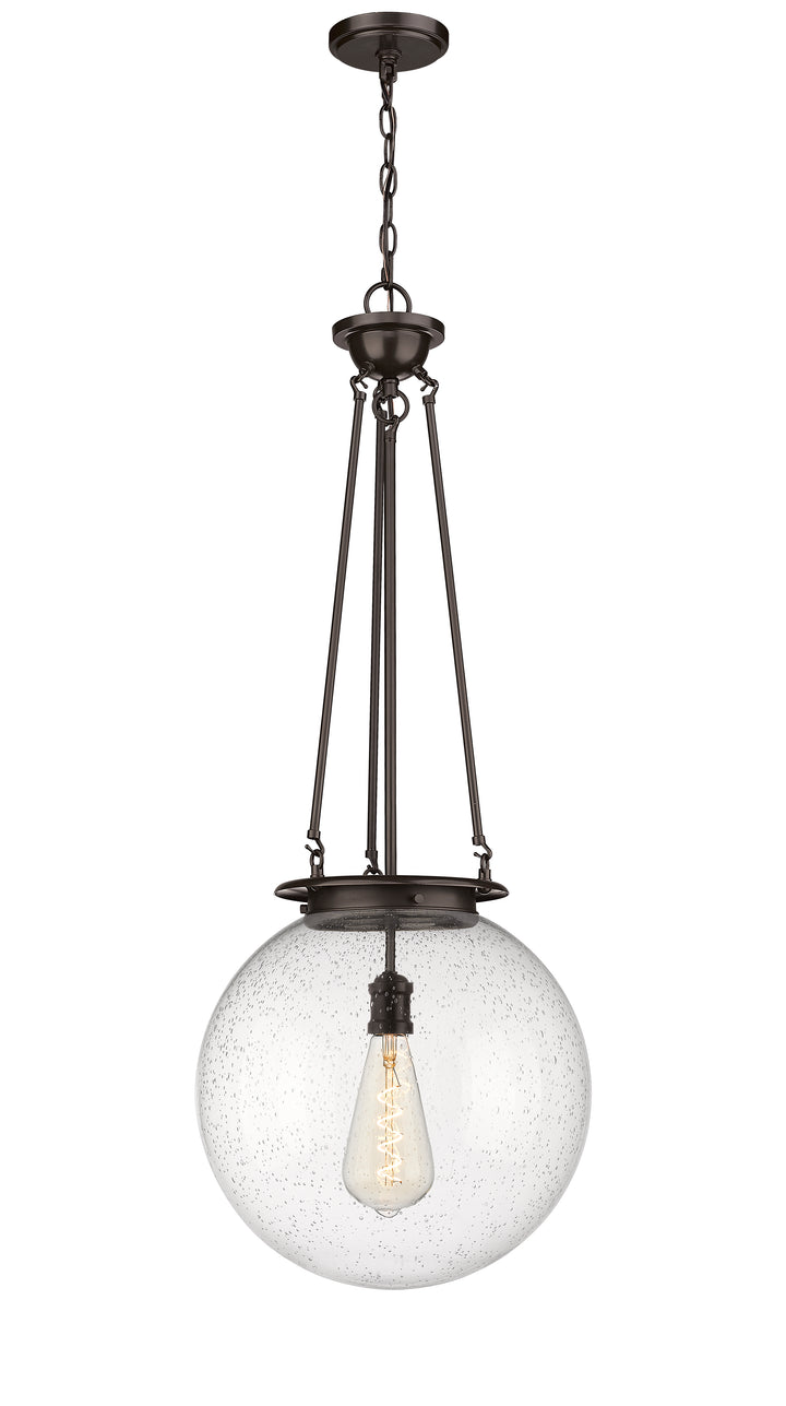 Innovations Lighting Beacon 16" Pendant - Oil Rubbed Bronze Pendants Innovations Lighting Seedy ; Glass Type: Seedy  