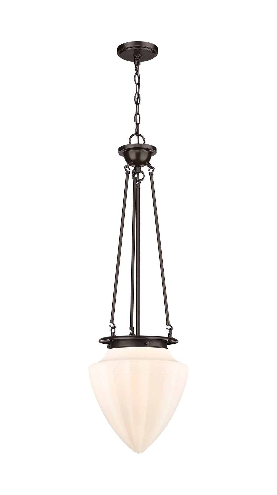 Innovations Lighting Beacon 12" Pendant Pendants Innovations Lighting Oil Rubbed Bronze Matte White ; Glass Type: Frosted 