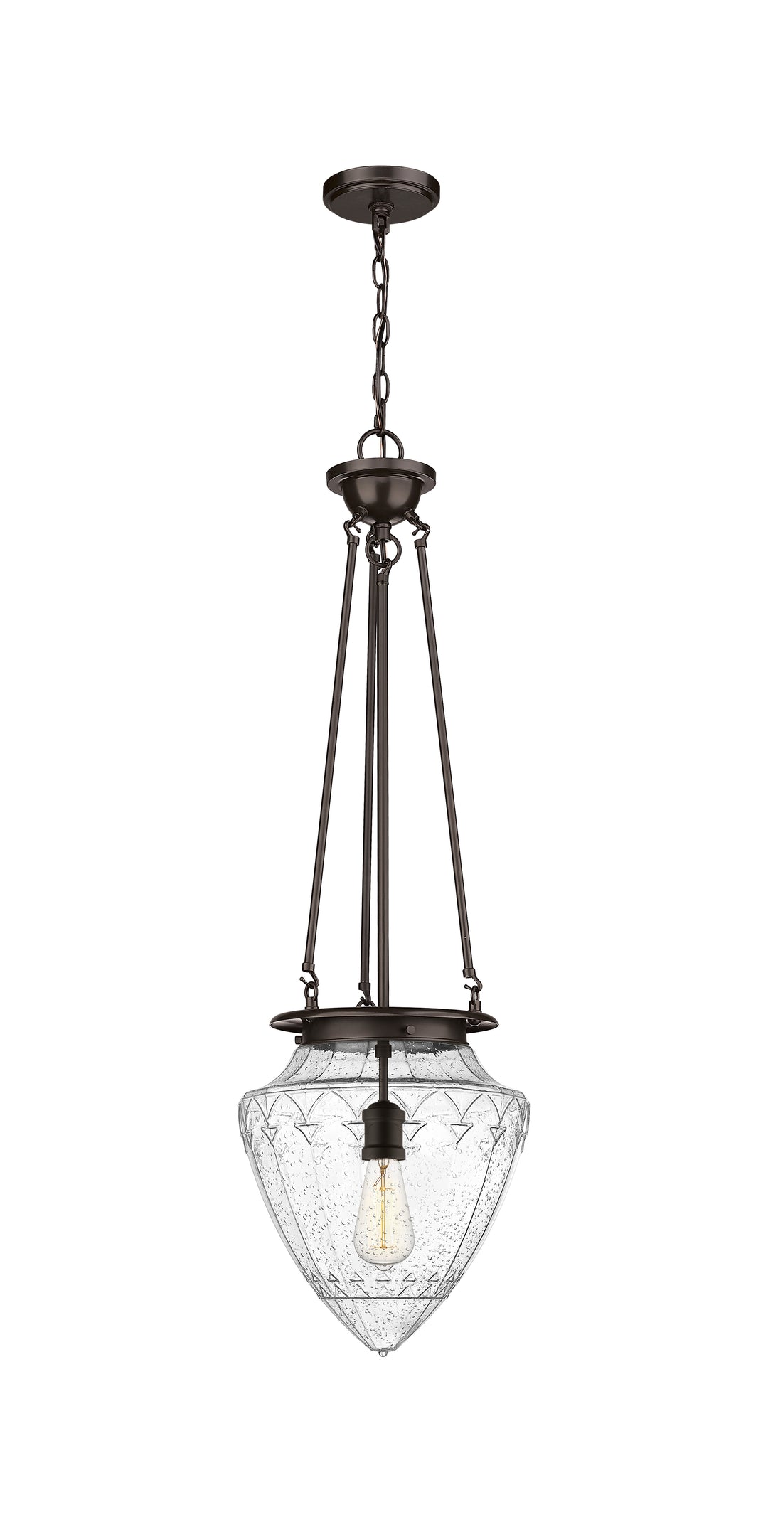 Innovations Lighting Beacon 12" Pendant Pendants Innovations Lighting Oil Rubbed Bronze Seedy ; Glass Type: Seeded 