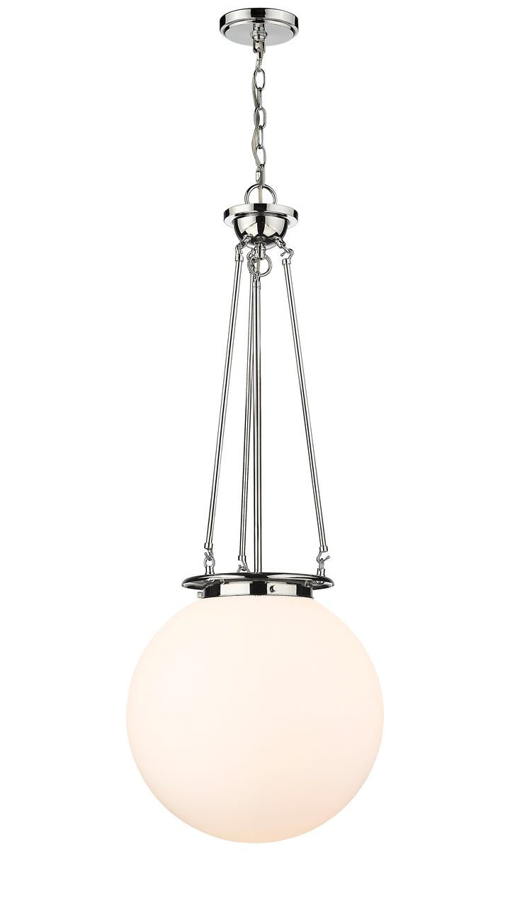 Innovations Lighting Beacon 16" Pendant - Polished Chrome Pendants Innovations Lighting Matte White ; Glass Type: Frosted  