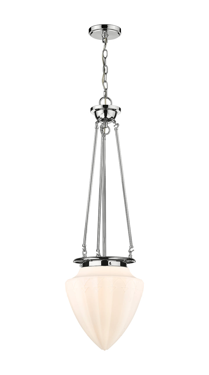 Innovations Lighting Beacon 12" Pendant Pendants Innovations Lighting Polished Chrome Matte White ; Glass Type: Frosted 