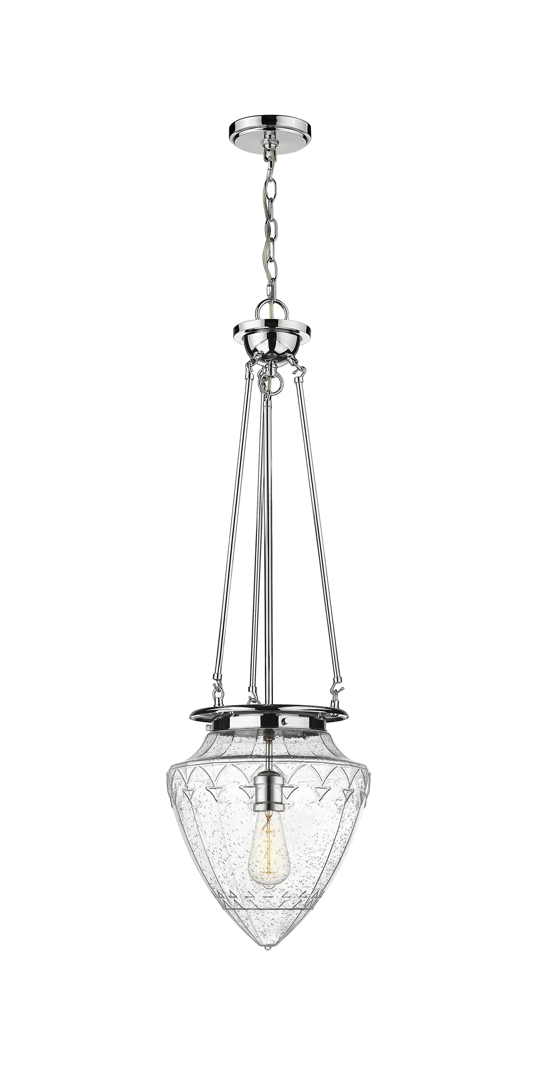 Innovations Lighting Beacon 12" Pendant Pendants Innovations Lighting Polished Chrome Seedy ; Glass Type: Seeded 