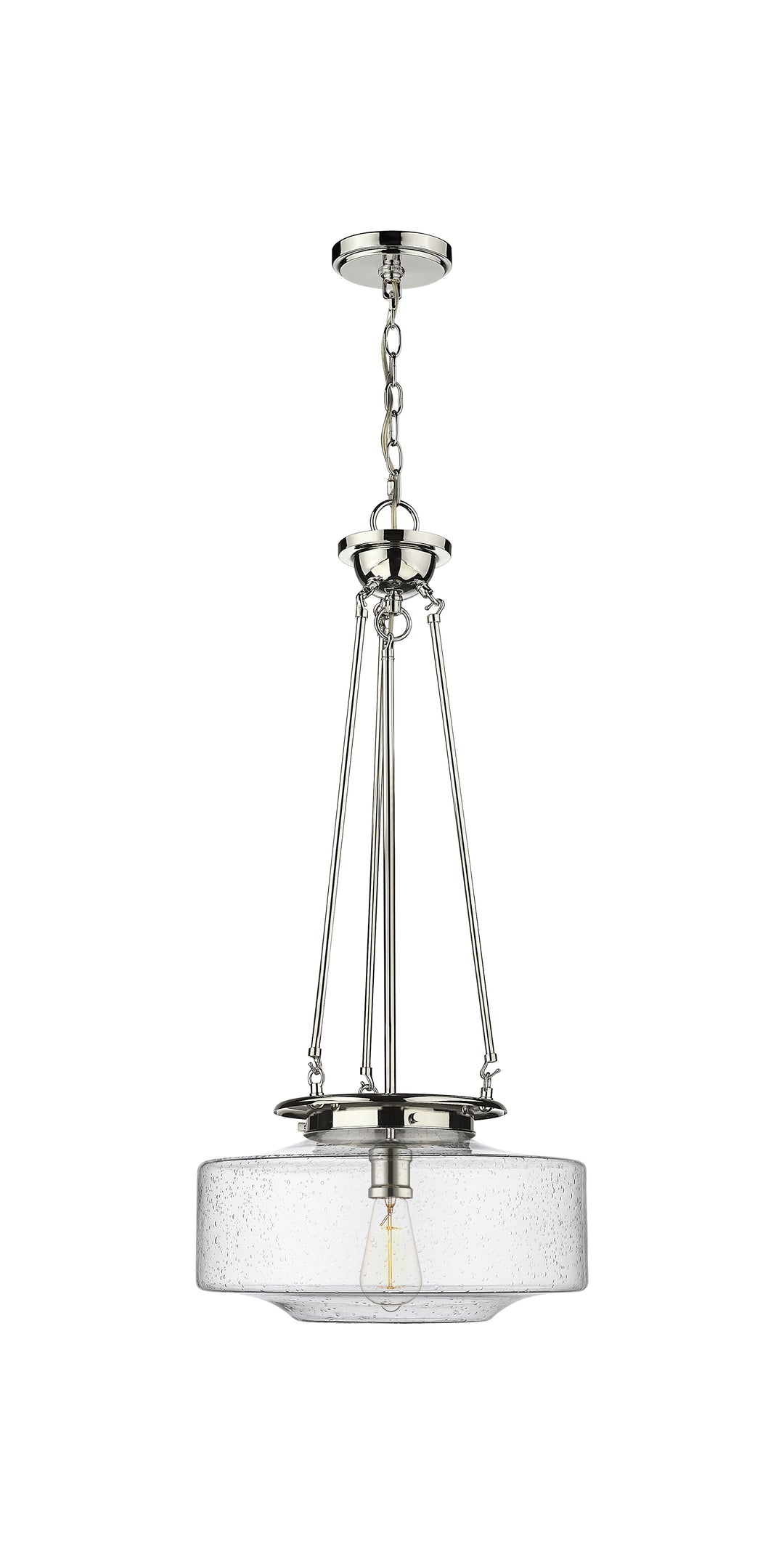 Innovations Lighting Bridgeton 16" Pendant Pendants Innovations Lighting Polished Nickel Seedy ; Glass Type: Seeded 