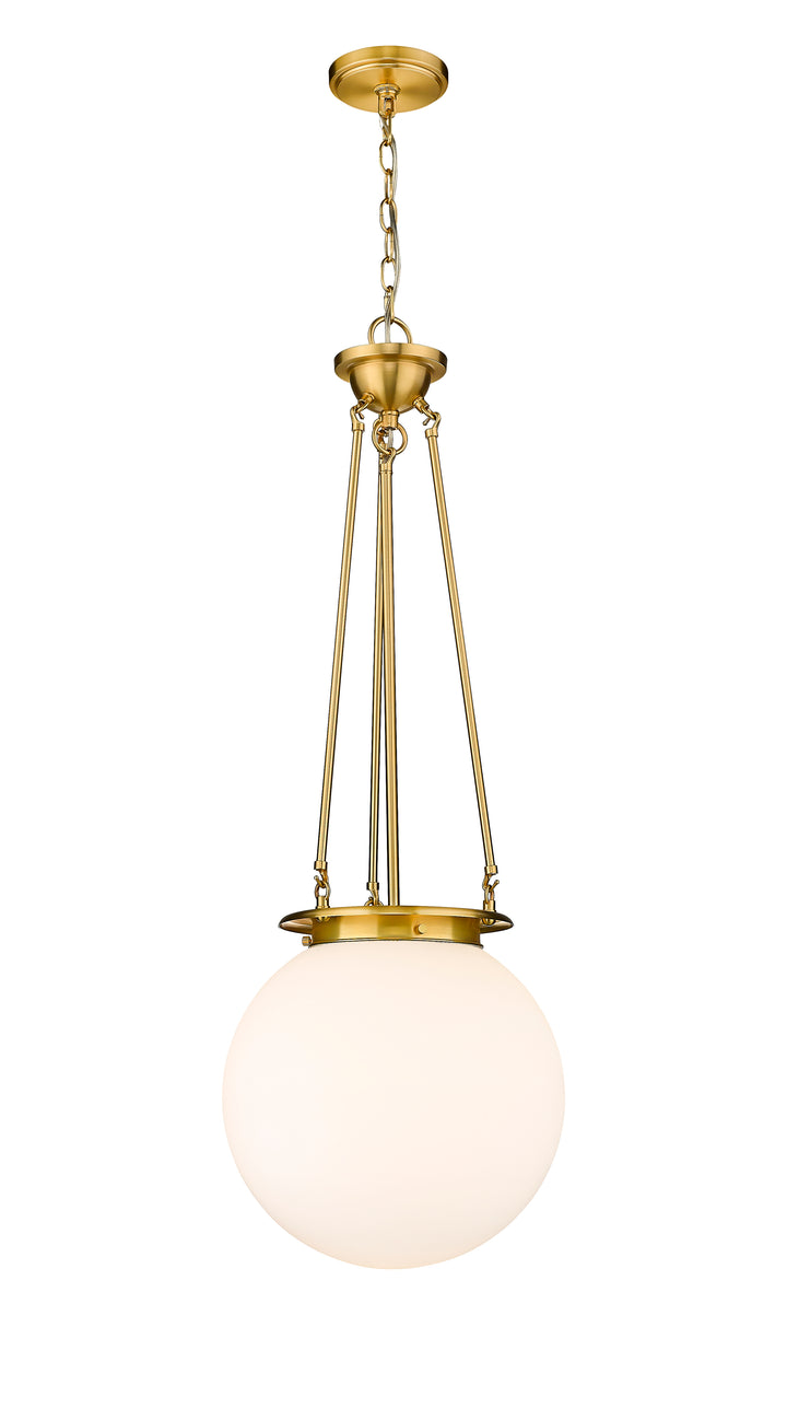 Innovations Lighting Beacon 14" Pendant - Satin Gold Pendants Innovations Lighting Matte White ; Glass Type: Frosted  